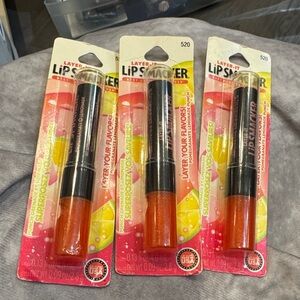 Lip Smacker Layer-It Lip Balm Trio pomegranate, lemonade, punch, set of three